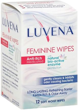 Luvena Anti-Itch Wipes Medicated, 12 Count