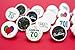 Happy 70th Birthday Sticker Decorations for Hershey Kisses (Set of 324)
