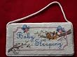 Gorgeous Wool Needlepoint Cute Door Sign 02