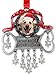 Dog Ornament -- Pet Photo Ornament with Dangling Sparkling Snowflakes and Embossed with the Saying 