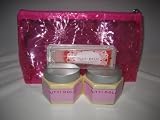 Bath & Body Works Tutti Dolci Mango Sorbetto Gift Set including Moisturizing Body Souffle (TWO Jars) and Lip Gloss