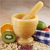 Caramel Marble Mortar and Pestle