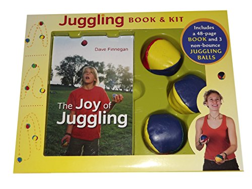 Beginners Guide to Juggling. Learn how to Juggle, with 3 Non-Bounce Juggling Balls 48 Page Book and Kit.