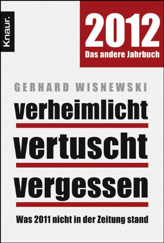 Produkt-Bild: Verheimlicht - vertuscht - vergessen: Was 2011 nicht in der Zeitung stand