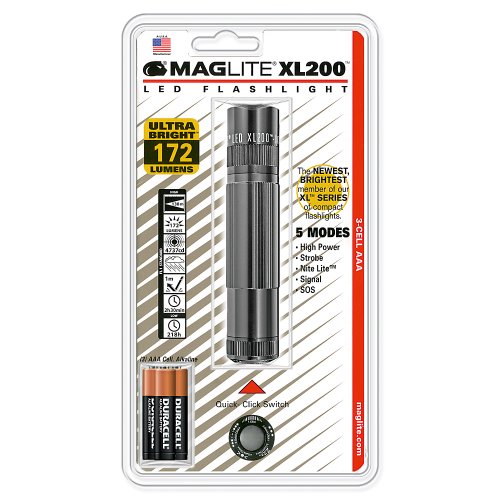 cheap Maglite XL200 LED Flashlight, Gray