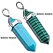 Top Plaza 13pcs Healing Pointed Chakra Pendants for Necklace Making