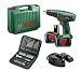 Bosch Psr 14.4 V Cordless Drill Driver With 2 Batteries + 51