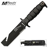 Elite Tactical A-1010 US Army Fixed Blade Gut Hook Knife, 11-Inch Overall Length