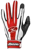  : Mizuno Vintage Pro Youth G2 Batting Glove (Red, Large)