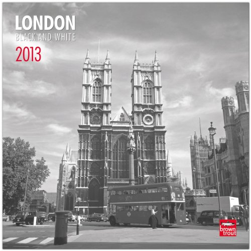 London Black & White 2013 Square Wall Calendar (Multilingual Edition)