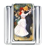 Renoir's Dance At Bougival Italian Charms Bracelet Link