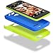 BLU ArmorFlex PC+silicon case for Studio 5.0C HD - Carrying Case - Retail Packaging - Neon Yellow+Blue