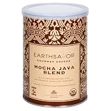 EarthSavor Gourmet Coffee, Mocha Java Blend, 10-Ounce Can (Pack of 3)