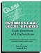 Book Business Law and Legal Studies: Exam Questions and Explanations
