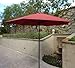 Formosa Covers 9ft Umbrella Replacement Canopy 6 Ribs in Brick Red (Canopy Only)