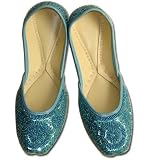 Beaded and Sequins Punjabi Shoe For Women (Free Shipping) Shes0005
