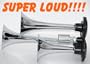 Assured Performance Super Loud Triple Trumpet Train Air Horn 140db-NEW