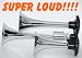 Super Loud Triple Trumpet Train Air Horn 135db-NEW