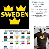 sweden Unisex Jersey Adult T