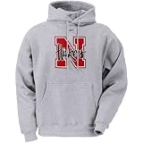 Nike Nebraska Cornhuskers Ash Classic Logo Pullover Hoody Sweatshirt