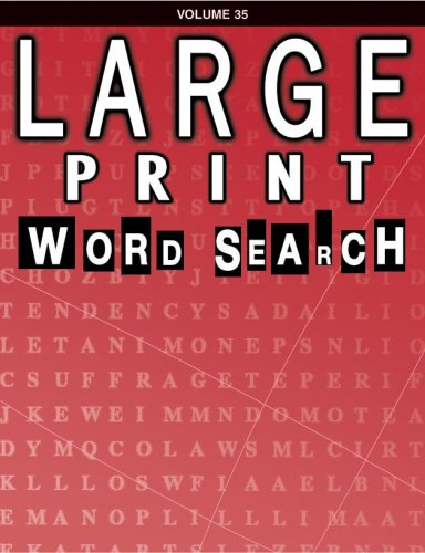 Large Print Word Search Book