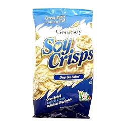 Genisoy Soy Crisps, Deep Sea Salted, 3.85-Ounce Bags (Pack of 12)
