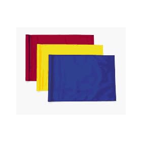 Tie-Style Solid-Color Golf Flags - Set of 9