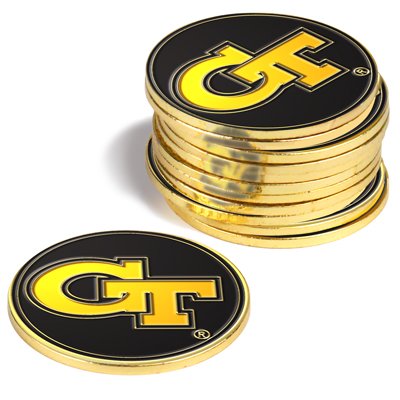 Georgia Tech Yellow Jackets Golf Ball Markers