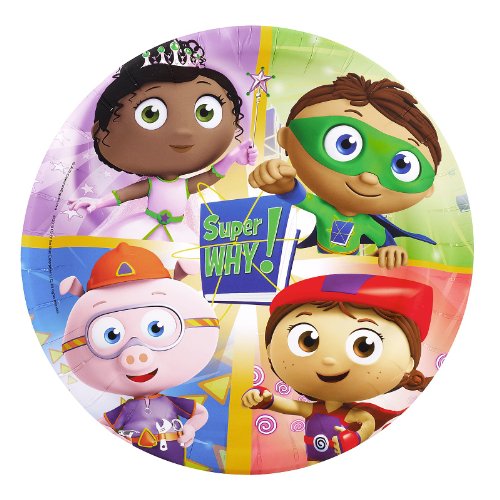 Super Why! Dinner Plates count) Child