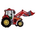 Traktor 9 cm * 5,2 cm B�gelbild Aufn�her Applikation rot Traktoren Auto Car