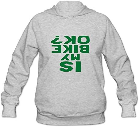 Lady 100% Cotton Is My Bike Ok Funny Cycling Hoodies Sweatshirt Clothing