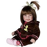 "Adora Toddler Cuddly & Weighted 20"Play Doll -"Workout Chic," "Removable Hoodie Jacket and Fabric Shoes" Brown Hair/Brown Eyes- Ages 6+"