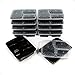 MEAL PREP CONTAINER 3 Compartment Portion Control Bento Lunch Box Set of 10 with Lids BPA free Stackable Reusable Dishwasher Microwave and Freezer safe Food Storage Container