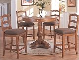 Review AtHomeMart  / 5pc Round Counter Height Dining Table & 4 High Chairs Set