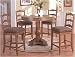 Kitchen & Housewares : 5pc Round Counter Height Dining Table & 4 High Chairs Set