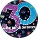 The Party Continues 30th Birthday Dessert Plates 8ct