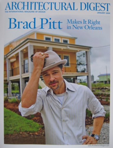 Architectural Digest, January 2009:Brad Pitt