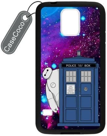 CASECOCO(TM) Favorite Comic Big Hero 6 Baymax Samsung Galaxy S5 Case - Protective Hard Back / Black Rubber Sides Case for Samsung Galaxy S5