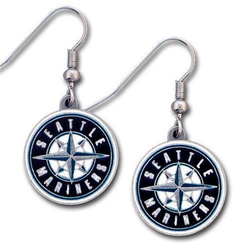 Seattle Mariners Dangle Earrings - MLB Baseball Fan Shop Sports Team Merchandise