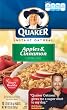 Quaker Instant Oatmeal Apples & Cinnamon, 10-Count Boxes (Pack of 4)