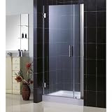 DreamLine UNIDOOR Frameless 34-35 inch Adjustable Shower DoorBrushed Nickel