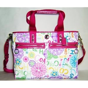 Coach Daisy Floral Multi Color Tote Bag 14879
