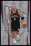 Jason Kidd New Jersey Nets Nba Basketball Art Gold Wood-Mounted Poster Print - 24