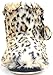 Ladies/Womens Faux Fur Ankle Length Animal Print Slipper Boot/Booties