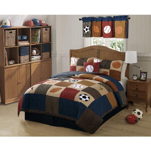 Classic Sports Quilt Set (Twin)