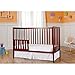 Dream On Me Synergy 5-in-1 Convertible Full-Size Baby Crib with Toddler, Day & Full Bed Conversion in Cherry, GreenGuard Gold & JPMA, 3 Mattress Heights, Sustainable Pinewood