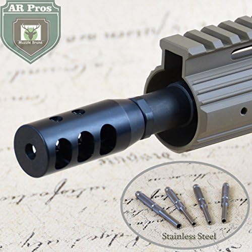 .308 5/8x24 Thread Muzzle Brake + Hollow End Stainless Steel Starter Punch Set