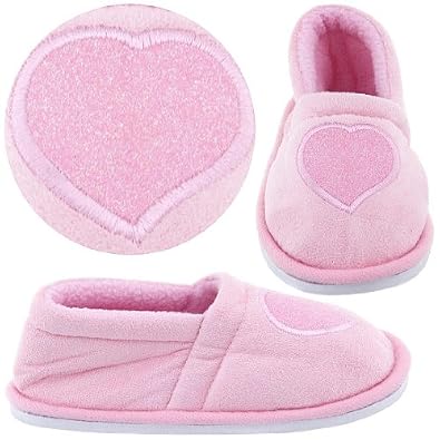 Pink Glitter Heart Toddlers Girls