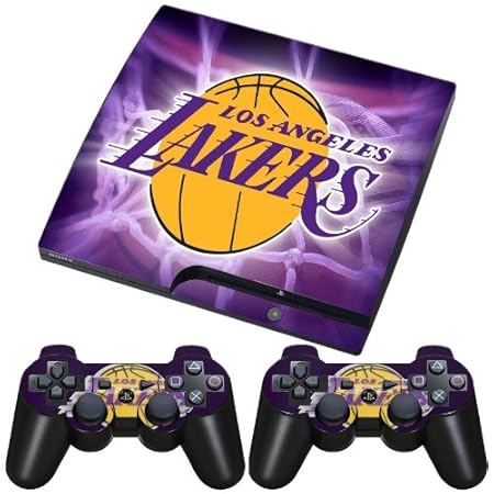 Meestick Los Angeles Lakers Vinyl Adhesive Decal Skin for Playstation 3 Slim