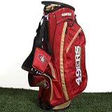 NFL San Francisco 49ers Cardinal-Gold Fairway Stand Golf Bag